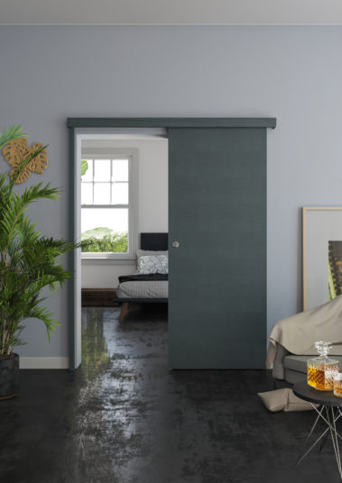 Porte coulissante en applique, coulicool, bricolage, porte, porte coulissante, grande surface, bois, porte bois, moderne, tendance, design, contour de porte, recouvrir dormants, nez de cloison