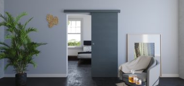 Porte coulissante en applique, coulicool, bricolage, porte, porte coulissante, grande surface, bois, porte bois, moderne, tendance, design, contour de porte, recouvrir dormants, nez de cloison