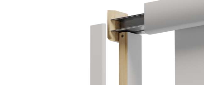 Porte coulissante en applique, coulicool, bricolage, porte, porte coulissante, grande surface, bois, porte bois, moderne, tendance, design, contour de porte, recouvrir dormants, nez de cloison